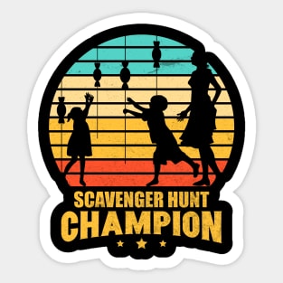 Scavenger Hunt Champion Sticker